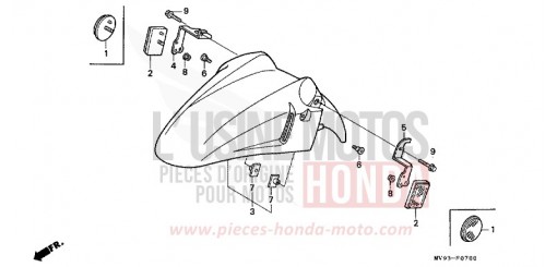 AILE AVANT CBR600FN de 1992